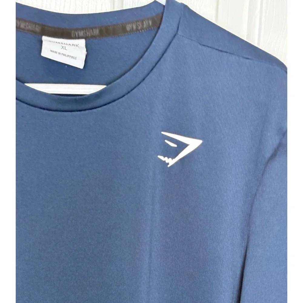 Gymshark Men's Size XL Arrival Navy Blue Short Sleeve Performance Gym T Shirt